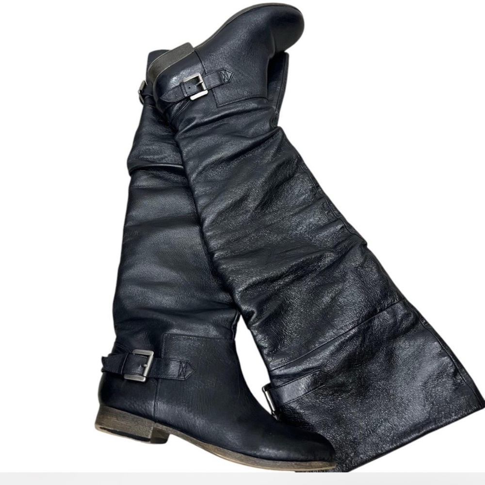 Black Over the Knee riding boots